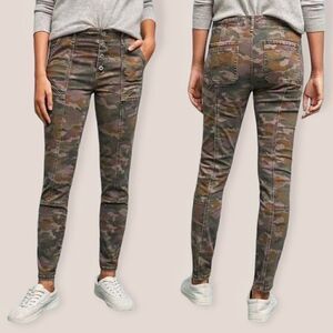 Anthropologie Pants Camouflage Skinny Jeans Streetwear Button Fly 25